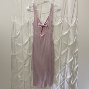 Pink Keyhole Dress